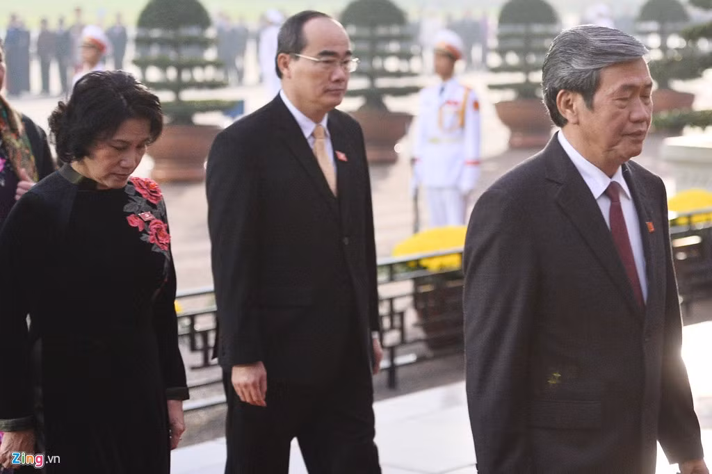 Bà Ngân trước phiên họp trù bị Đại hội Đảng Cộng sản Việt Nam lần thứ XII, ngày 20/1/2016.