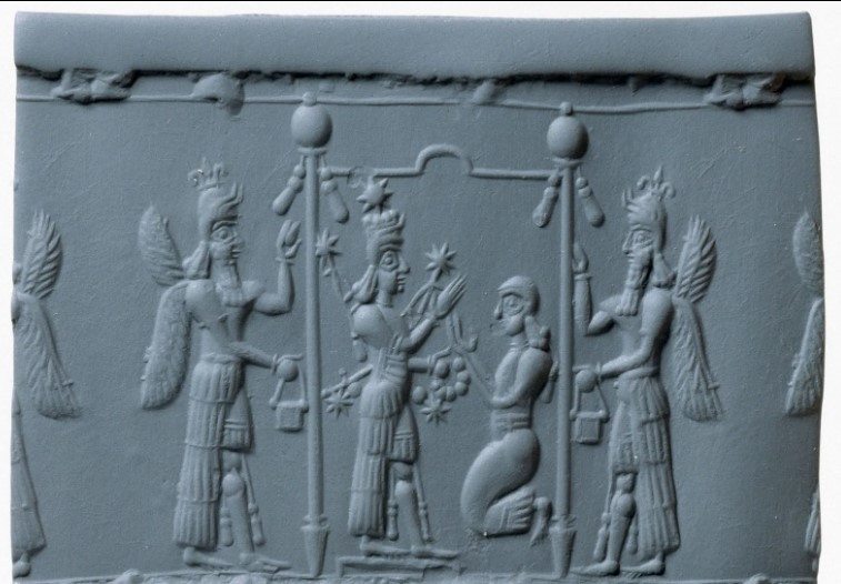 Người Sumer tin rằng, khoảng 300 Anunnaki đã tới Trái đất. Những Anunnaki này chịu sự quản lý của những người có chức vụ cao hơn. Ảnh: The Metropolitan Museum of Art, New York City; Gift of Martin and Sarah Cherkasky, 1989 (accession no. 1989.361.1); www.metmuseum.org.