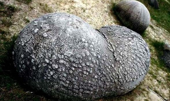 Theo trang web địa chất Geology In, điều kiện địa chất và khoáng chất hiếm gặp ở miền trung Romania (cũng như ít nơi ở Nga, Thổ Nhĩ Kỳ và Mỹ) rất cần thiết để hình thành trovant, bao gồm một nhân đá cứng bao quanh bởi lớp vỏ sa thạch. Ảnh: geologyin.