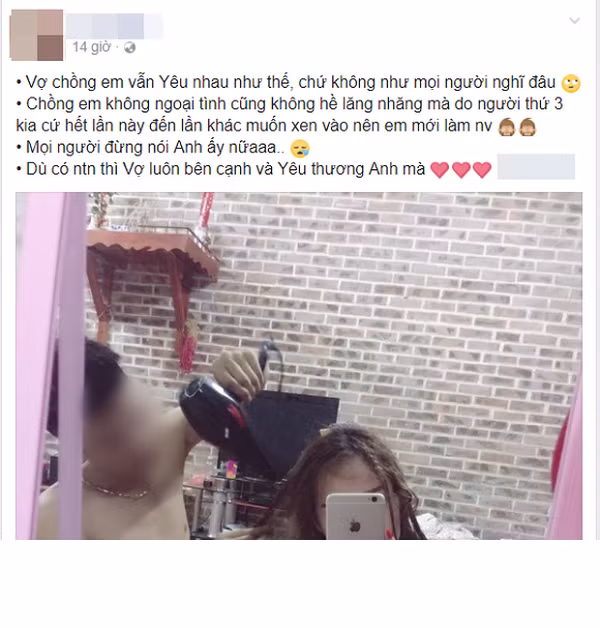 Hiện cặp đôi vợ chồng đánh ghen vẫn liên tục up những hình ảnh tình cảm lên Facebook như chưa hề có chuyện gì xảy ra.