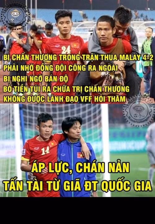 Tuần qua, người hâm mộ bóng đá, cư dân mạng rất chú ý tới thông tin đội trưởng Tấn Tài phải giã từ ĐT Việt Nam. Dân mạng chia sẻ bức ảnh Tấn Tài bị chấn thương, qua đó bày tỏ sự khó chịu với VFF khi đã không có bất cứ hành động hỏi thăm, động viên nào với Tấn Tài, để mặc cầu thủ này chìm trong áp lực (nghi ngờ bán độ, đau đớn tự bỏ tiền túi để điều trị chấn thương).