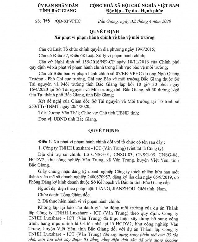 Cong ty Trung Quoc Luxshase - ICT sai pham: Tiep tuc bi xu phat 340 trieu dong-Hinh-2