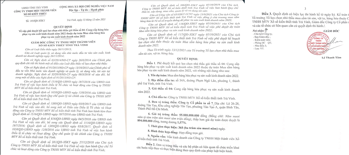 Gói thầu cung cấp hàng hóa hơn 70 tỷ của xổ số Trà Vinh về tay ai? - Hình 3 Goi thau cung cap hang hoa hon 70 ty cua xo so Tra Vinh ve tay ai?-Hinh-3