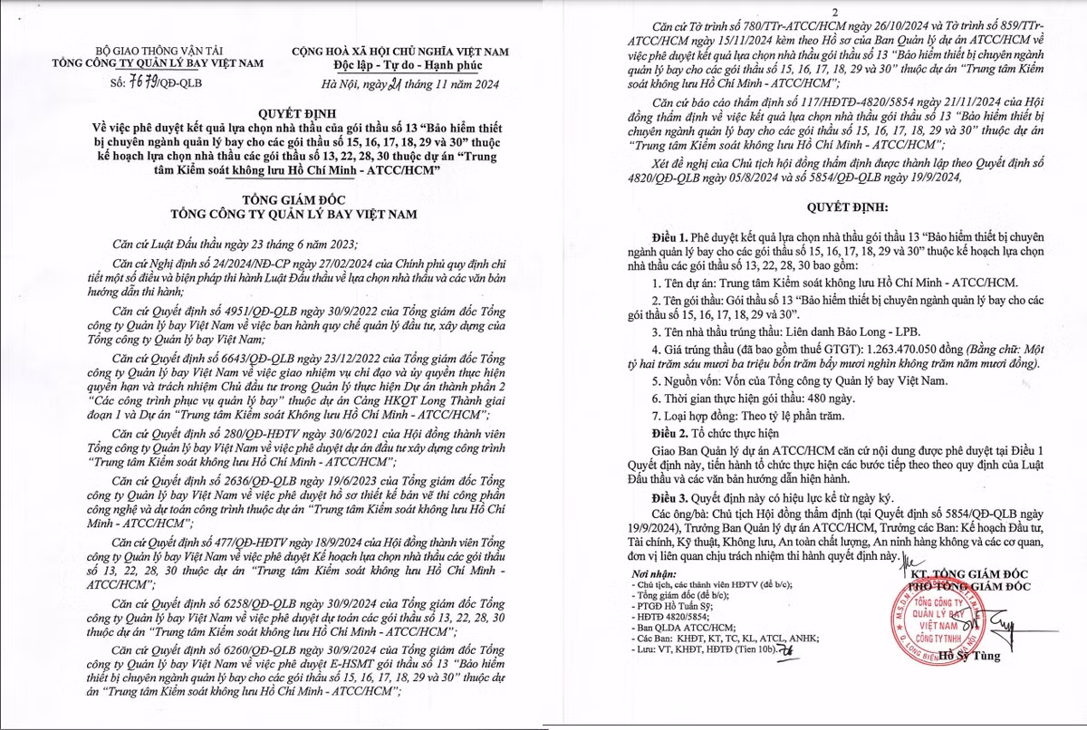 Lien danh Bao Long -LPB trung goi bao hiem thiet bi chuyen nganh quan ly bay