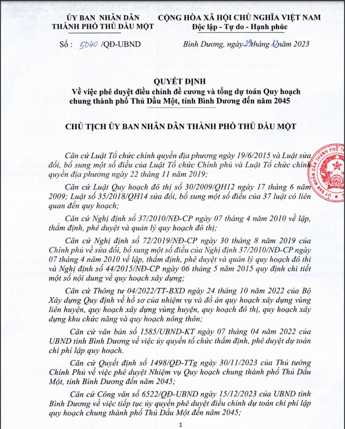 Nang luc nha thau trung goi lap quy hoach TP. Thu Dau Mot den 2045