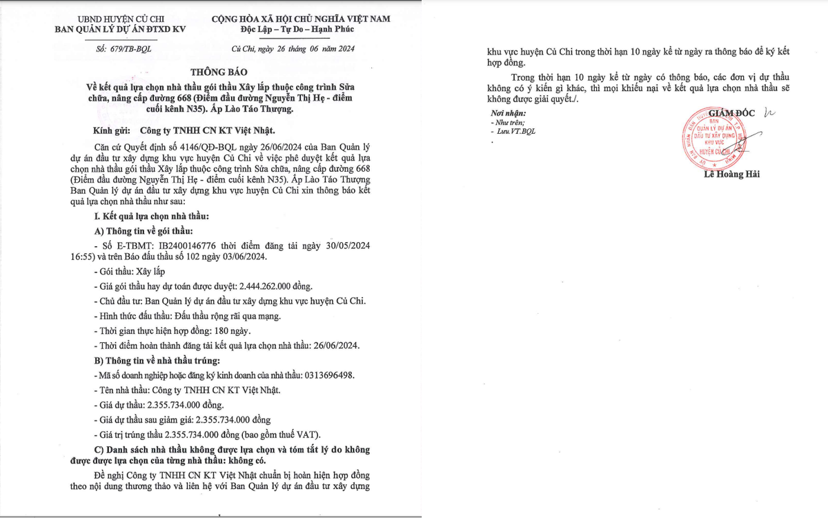 TP HCM: Công ty Việt Nhật tiếp tục trúng thầu tại Củ Chi - Hình 2 TP HCM: Cong ty Viet Nhat tiep tuc trung thau tai Cu Chi-Hinh-2