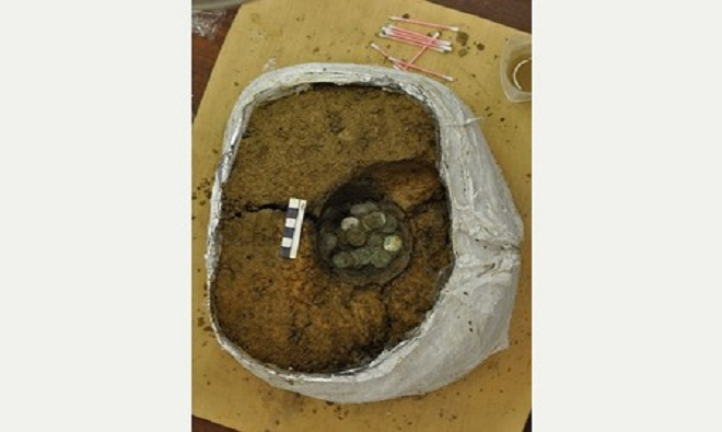 Một số đồng xu đúc trong thời kỳ trị vì của hoàng đế Nero từ năm 54 đến 68.