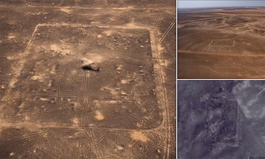 Fradley đã sử dụng Google Earth để kiểm tra các bức ảnh về sa mạc gần biên giới phía nam của Jordan với Ả Rập Saudi khi ông phát hiện ra hình dạng "quân bài" cổ điển của một trại La Mã.