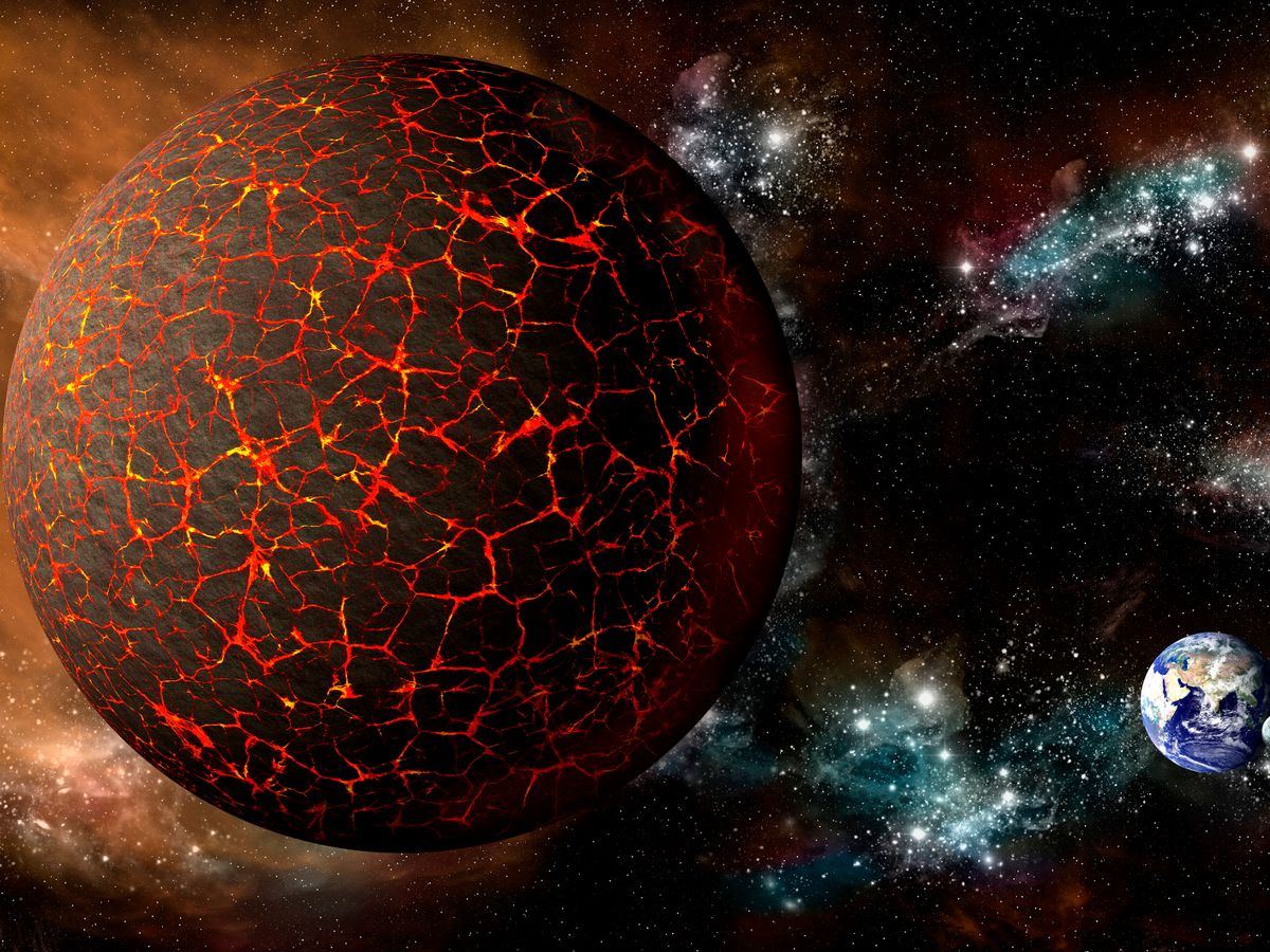 Nếu một hành tinh khổng lồ đủ lớn va chạm với Trái đất, nó sẽ tạo ra một lực tác động lớn, gây ra những cơn động đất mạnh và vùng đất chìm vào đại dương.