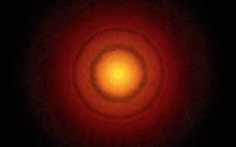 Đĩa bên trong nằm cách ngôi sao khoảng 1,9 tỷ km, tương đương với khoảng cách giữa Mặt Trăng và Trái Đất. Đĩa bên ngoài cách ngôi sao hơn, khoảng 2,9 tỷ km, tương đương với khoảng cách giữa Trái Đất và Sao Thủy.