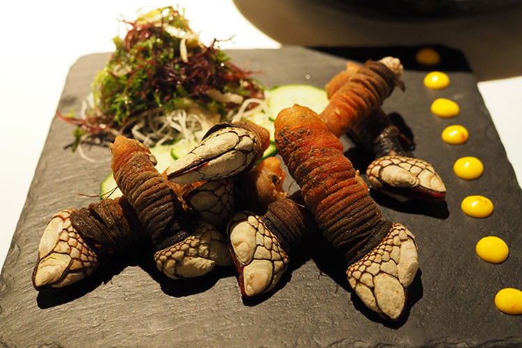 Ngư dân phải leo xuống từ vách đá cao chừng 100m với sợi dây thừng và chiếc đục. Người làm nghề khai thác cần có kinh nghiệm, khéo léo bóc gỡ, tránh để chúng bị rách trực tiếp khi tách ra khỏi đá. Hà ngỗng chết sẽ không thể tiêu thụ được.