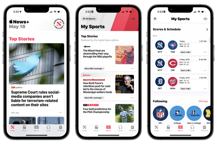 Điều này bao gồm các trận Friday Night Baseball cũng như các trận MLS Season Pass...