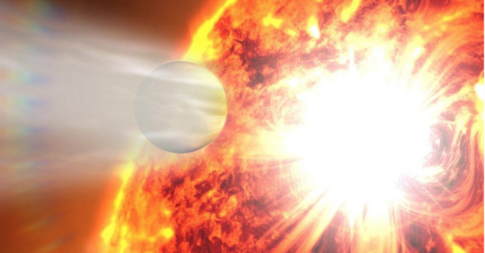 Khi một ngôi sao hết nhiên liệu vào cuối vòng đời, nó sẽ nở ra gấp một triệu lần so với kích thước ban đầu, nhấn chìm các hành tinh lân cận trong quá trình này. Khi Mặt Trời đạt đến điểm này trong tương lai, nó sẽ phồng lên đủ để nuốt chửng Sao Thủy, Sao Kim và Trái Đất.