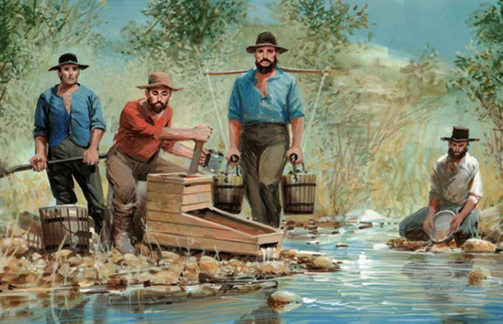 Tin tức về phát hiện này lan truyền khắp vùng và đã thu hút hàng nghìn người từ khắp nơi đổ về California để tham gia vào cuộc săn vàng.