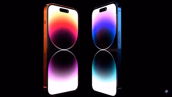 Trong video, iPhone 15 Ultra có mặt lưng màu trắng cùng 3 tùy chọn màu khung khác lạ: Xanh dương, Xanh lá và Cam.