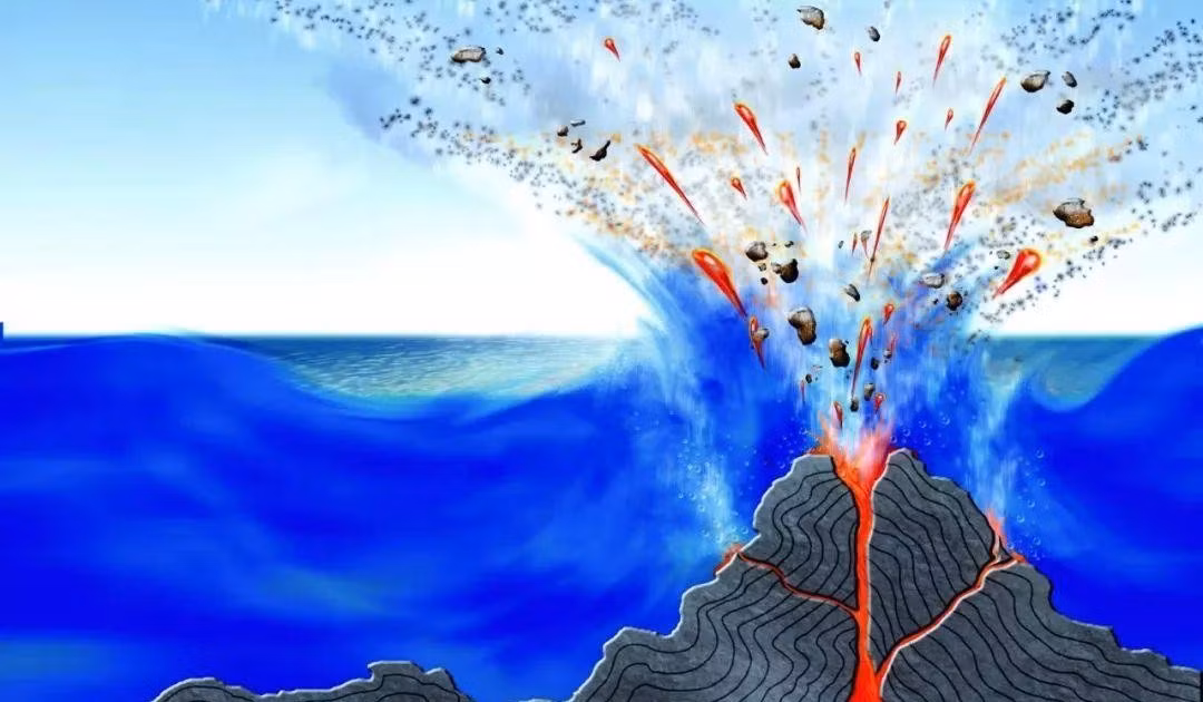 TOBA là sự kiện phát sinh khi tất cả các núi lửa dưới đại dương phun trào đồng loạt và giải phóng một lượng lớn khí methane và CO2, tạo ra một lượng lớn tro núi lửa và đá pumice.