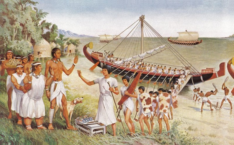 Theo Ancient Origins, một cuộc thám hiểm thương mại quan trọng do nữ pharaoh Hatshepsut phát động đã đến nơi đây và quay trở lại, đồng thời mang về rất nhiều hương liệu và thực vật sống, ngoài ta còn có cả vàng, da báo và một vài con voi sống.