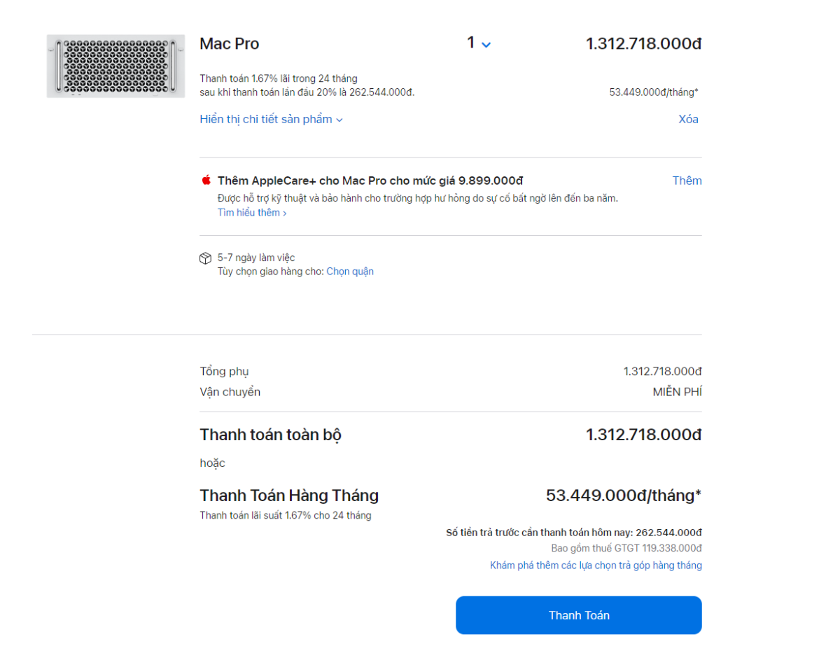 Đáng chú ý nhất đó chính là món đồ đắt nhất của cửa hàng - Mac Pro. 