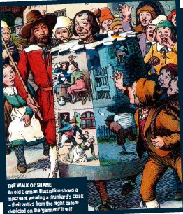 Tại Đan Mạch, hình thức trừng phạt này được gọi là "Spanish Mantle"- áo choàng Tây Ban Nha. Và tất nhiên, nó nhanh chóng vượt đại dương du nhập vào Mỹ.