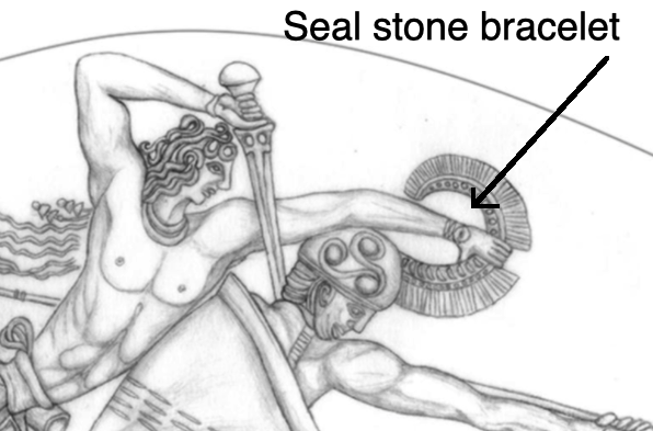 Mặc dù không có đủ bằng chứng cụ thể, các giả thuyết cho rằng ấn ngọc này có thể là một biểu tượng của quyền lực, sự thể hiện của một lãnh chúa hay một vị vua. Nó cũng có thể đại diện cho một trận chiến thần thoại hoặc một sự kiện lịch sử quan trọng.