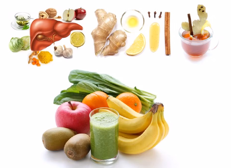 Bạn có thể bắt đầu việc thải độc bằng trái cây và nước rau ép. Bạn cũng có thể sử dụng các loại sữa chiết xuất từ các loại hạt, các loại trà nóng. 