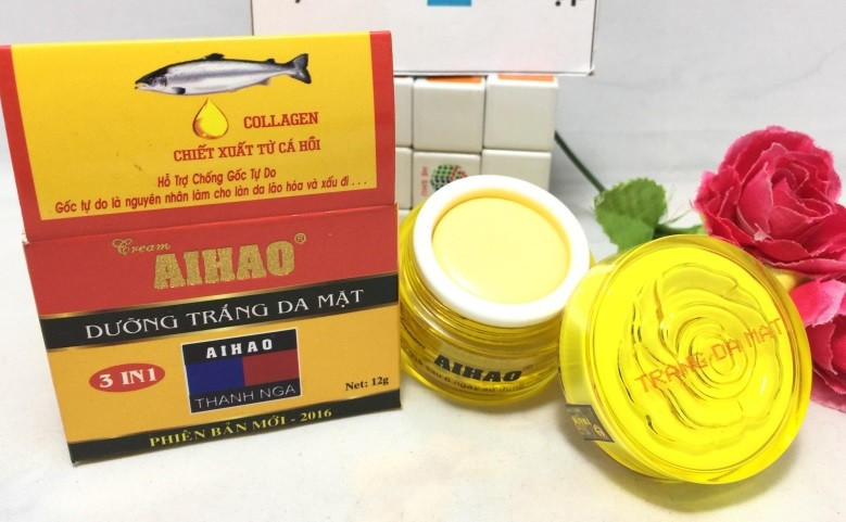 Kem trang da Aihao, Gel tri mun 10g bi thu hoi, chat luong te the nao?