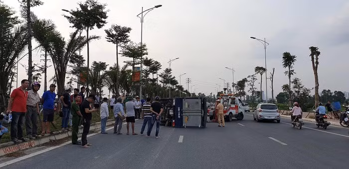 Ngay sau đó, các lực lượng chức năng đã được triển khai để truy bắt chiếc xe ô tô 30E-180.54. (Ảnh: Infonet)