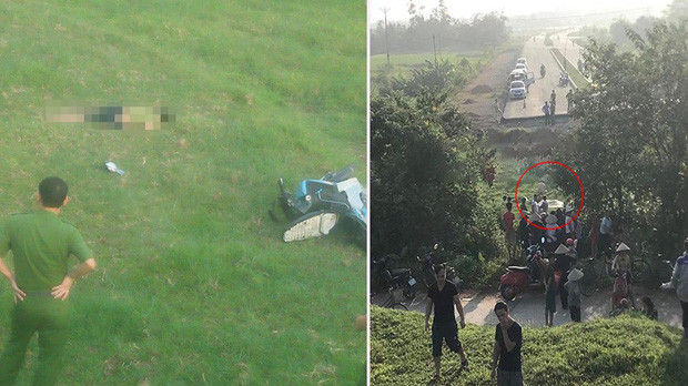 Phat hien thi the nguoi dan ong nam canh xe may