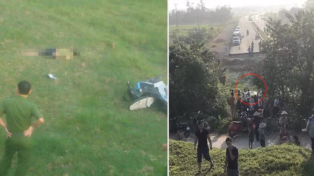 Phat hien thi the nguoi dan ong nam canh xe may