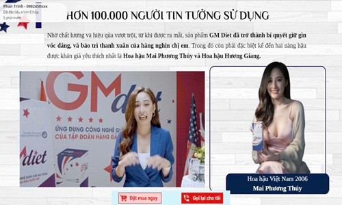 Mai Phuong Thuy xin loi khi lien quan den TPCN quang cao sai pham