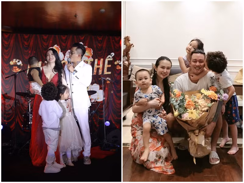 Vợ chồng Tuấn Hưng hiện tại có 3 con chung: 2 trai, 1 gái.