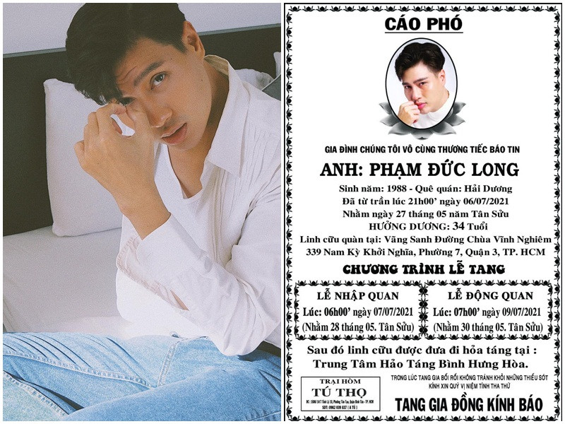 Sao Việt tiếc thương người mẫu Đức Long qua đời ở tuổi 33 Sao Viet tiec thuong nguoi mau Duc Long qua doi o tuoi 33