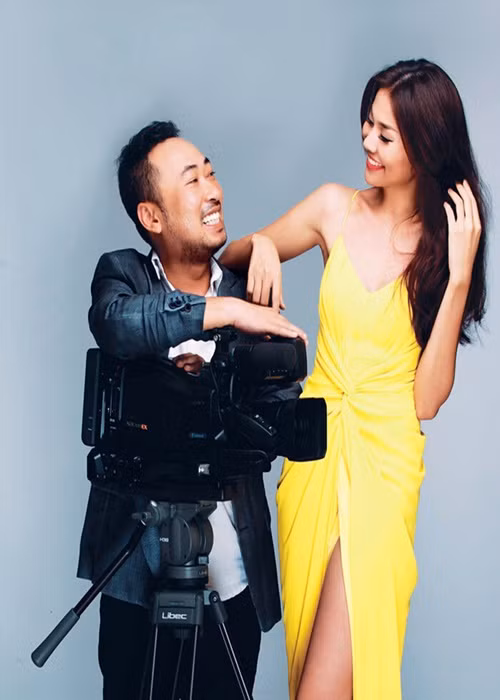 Do hoạt động trong showbiz, Quang Dũng không tránh khỏi việc dính tin đồn tình ái với mỹ nhân Việt. Anh từng bị nghi hẹn hò siêu mẫu Thanh Hằng, kiện tướng dancesport Khánh Thi. Ảnh: Saostar