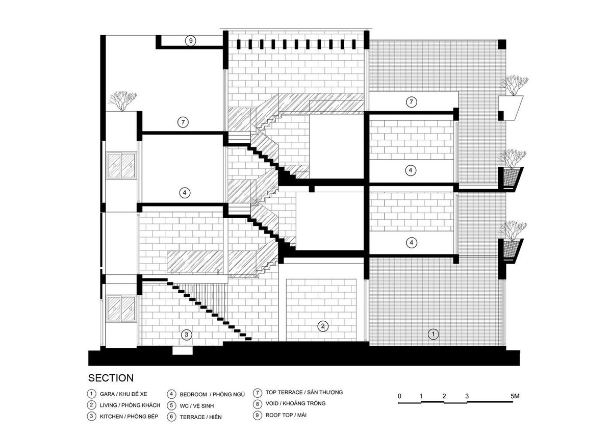 Bản vẽ tổng thể ngôi nhà.