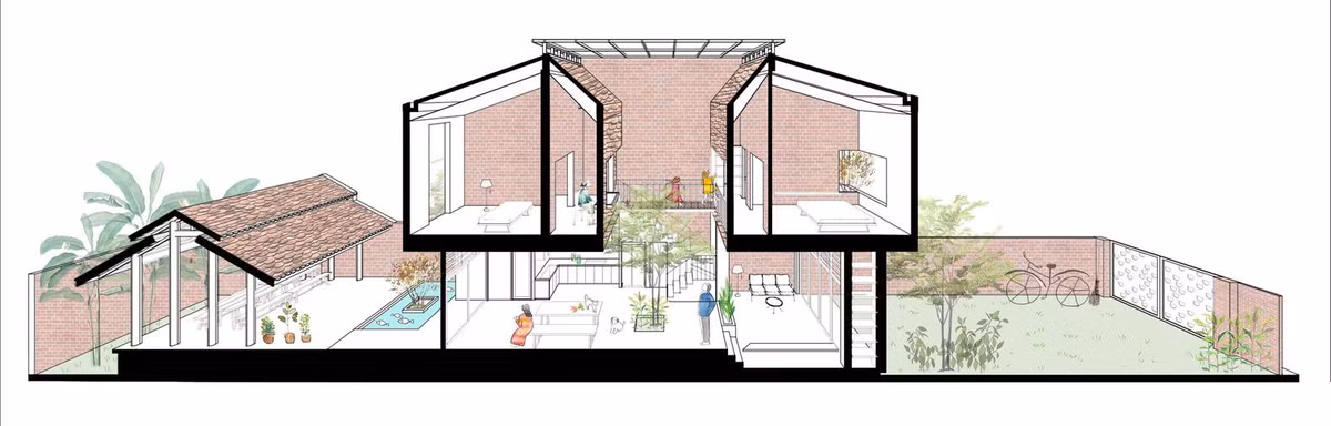 Bản vẽ tổng thể của ngôi nhà.