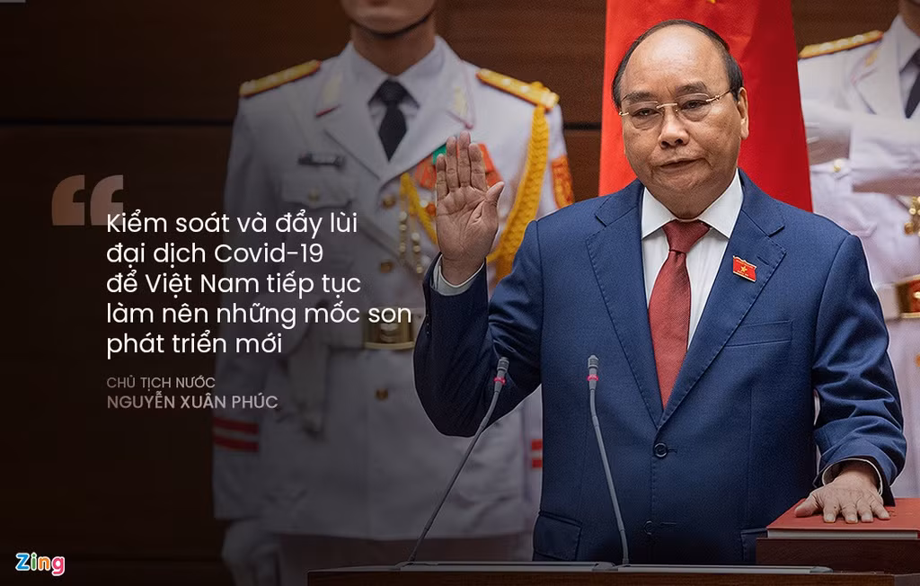 Nhận định đại dịch Covid-19 là nghiêm trọng, chưa từng có trong lịch sử nhân loại, Chủ tịch nước bày tỏ niềm tin "sức mạnh Diên Hồng" cùng tinh thần đoàn kết sẽ giúp chúng ta đẩy lùi, kiểm soát đại dịch Covid-19, để Việt Nam tiếp tục làm nên những mốc son phát triển mới.