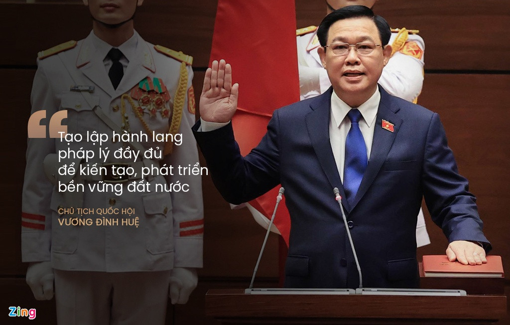 Chủ tịch Quốc hội hứa không ngừng nâng cao chất lượng công tác lập pháp và kỷ luật, kỷ cương quy trình lập pháp, xây dựng hệ thống pháp luật đồng bộ, thống nhất, ổn định, khả thi, nhằm tạo lập hành lang pháp lý đầy đủ để kiến tạo phát triển bền vững đất nước, lấy người dân và doanh nghiệp làm trung tâm.