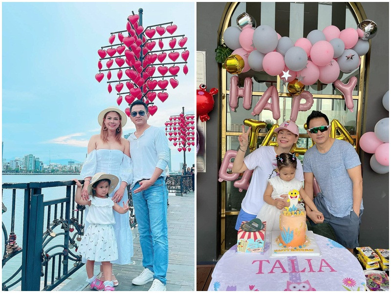 Chồng Việt kiều của Thanh Thảo luôn chăm từng miếng ăn giấc ngủ cho con gái chung của hai người, dành thời gian rất nhiều để dạy dỗ con.