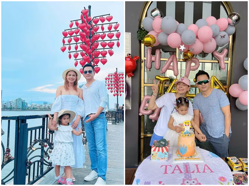 Chồng Việt kiều của Thanh Thảo luôn chăm từng miếng ăn giấc ngủ cho con gái chung của hai người, dành thời gian rất nhiều để dạy dỗ con.