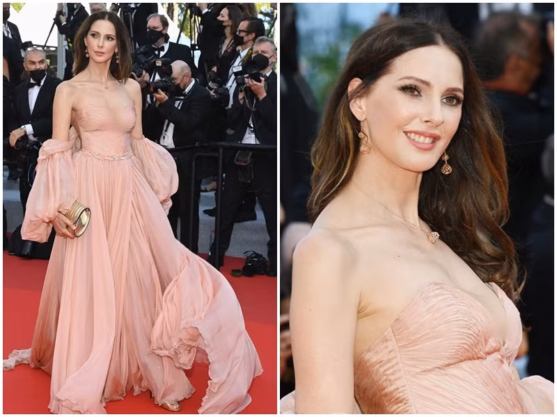 Xuất hiện tại thảm đỏ, nữ diễn viên người Pháp Frederique Bel khoe vẻ ngọt ngào gợi cảm ở tuổi 46.