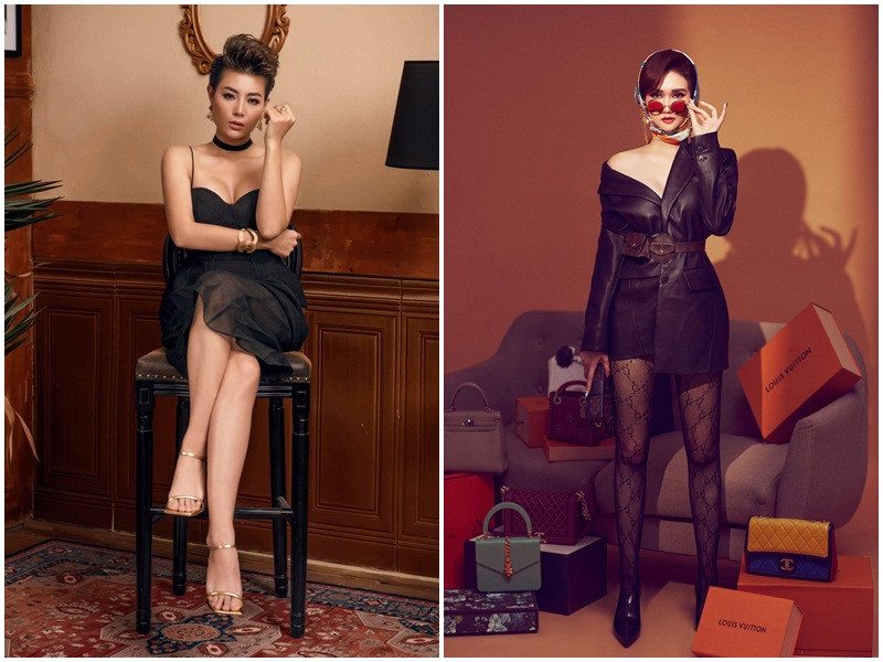 Lệ và Tuyết của phim "Mùa hoa tìm lại" đều theo đuổi phong cách gợi cảm.