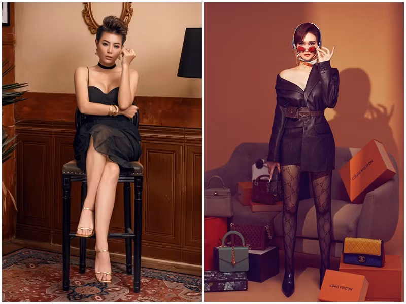 Lệ và Tuyết của phim "Mùa hoa tìm lại" đều theo đuổi phong cách gợi cảm.