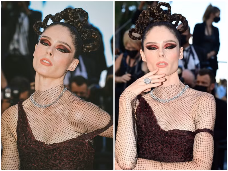 Thảm đỏ Cannes ngày thứ 8 còn có sự góp mặt của nữ hoàng tạo dáng Coco Rocha.