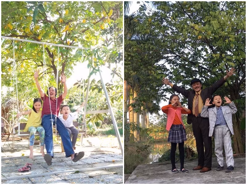 Những khoảnh khắc bên các con của Giang Còi tuy giản dị nhưng đầy hạnh phúc. Mỗi dịp Tết, anh ngồi gói bánh, các con chơi xung quanh. Khi luộc bánh, cả gia đình anh ngồi bên bếp lửa, cùng ôn lại những kỷ niệm cũ. Khoảnh khắc ấy, Giang Còi cảm thấy rất hạnh phúc.