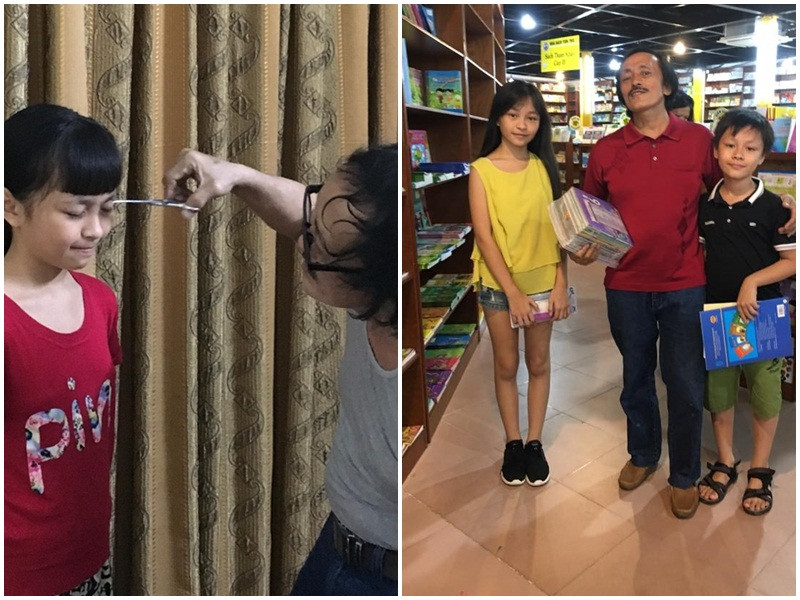 Giang Còi luôn cố gắng gần gũi, chăm sóc và động viên các con. Ảnh: VTC