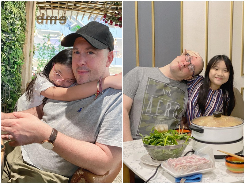 Khi gắn bó với Thu Phượng, anh Yvain trở thành người cha thứ hai của bé Zon - con gái riêng của Thu Phượng.