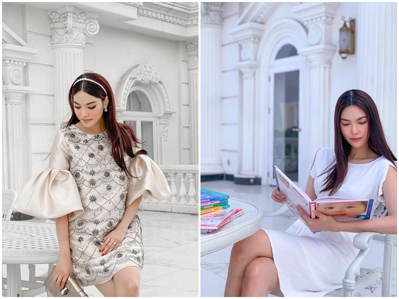 Biệt thự có nhiều góc để Lan Khuê chụp ảnh sống ảo.