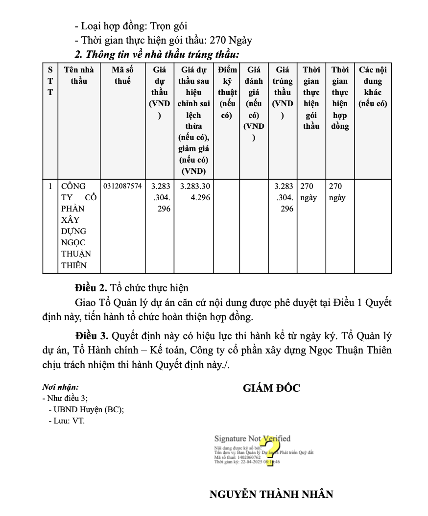 Dong Thap: Goi xay lap cung hoa O bao so 10 ve tay Cty Ngoc Thuan Thien