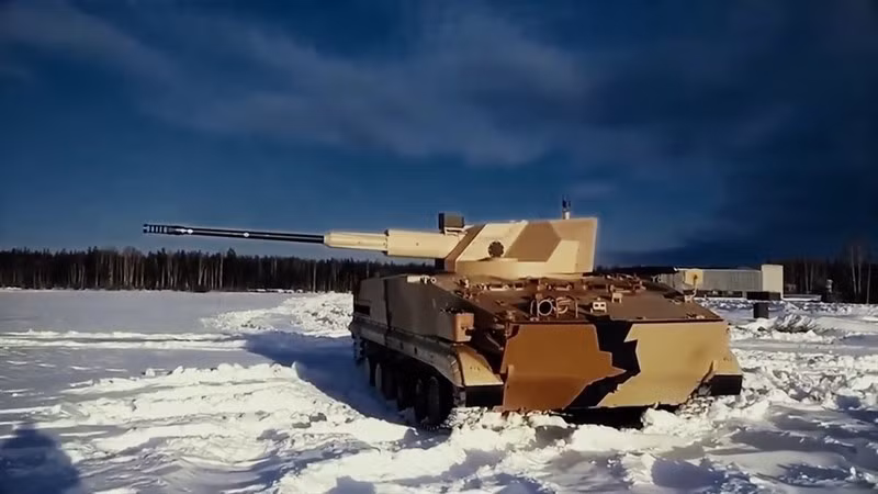 Đó là Baikal AU-220M - cơ cấu pháo phòng không tự hành với hoả lực chính bao gồm khẩu pháo cỡ nòng 57mm có uy lực khủng khiếp nhưng dường như đã bị lãng quên. Nguồn ảnh: Rumil.