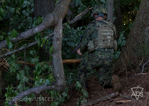 Trong điều kiện ánh sáng yếu hoặc khi trời nhá nhem, hiệu quả ngụy trang của quân phục digital sẽ đạt mức tối đa - biến người lính gần như hòa mình vào môi trường. Nguồn ảnh: US4CES.